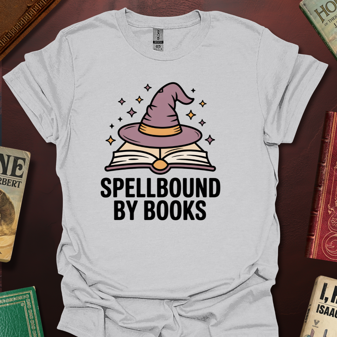 Spellbound By Books Wizard Hat T-Shirt