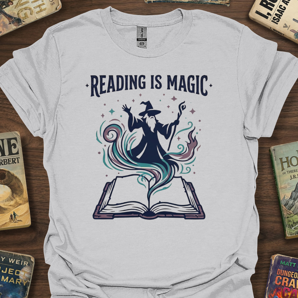 Reading Is Magic Wizard T-Shirt