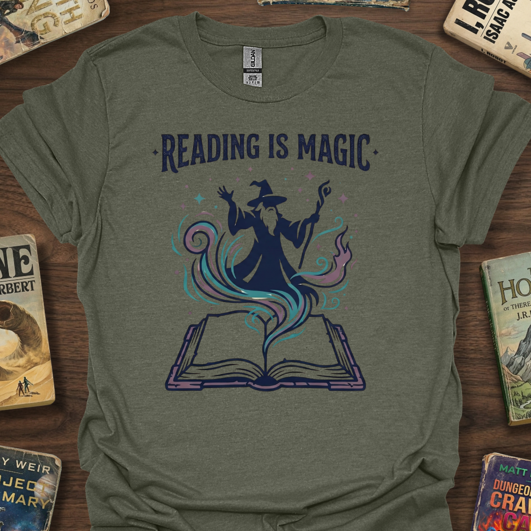 Reading Is Magic Wizard T-Shirt