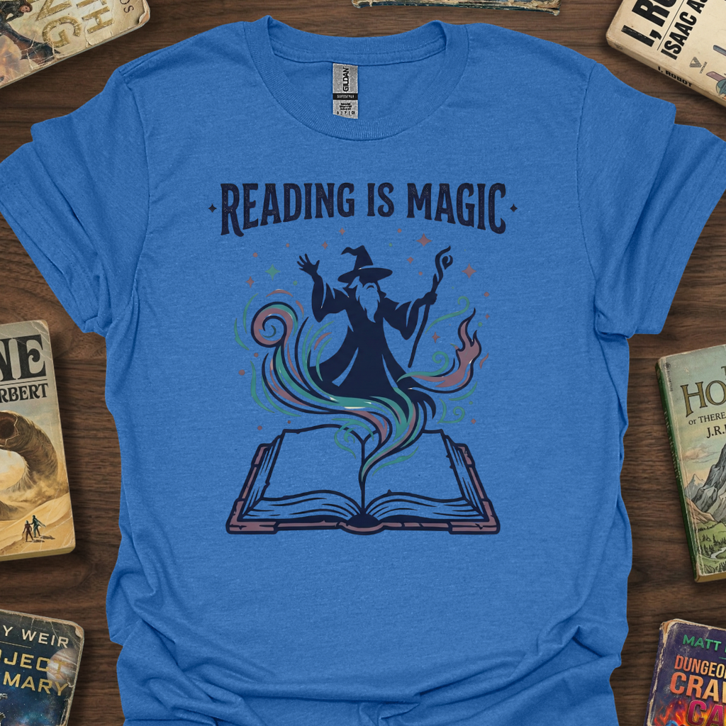 Reading Is Magic Wizard T-Shirt