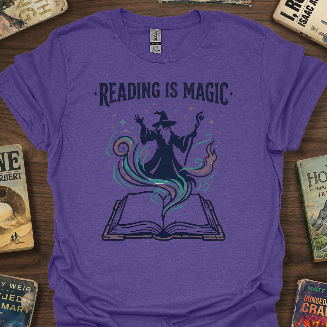 Reading Is Magic Wizard T-Shirt