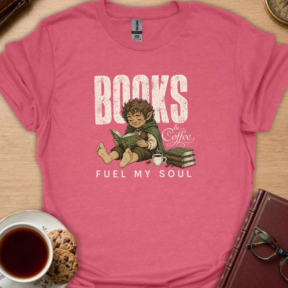Books And Coffee Fuel T-Shirt