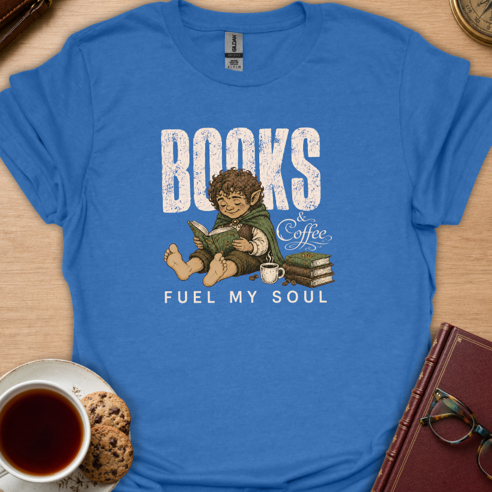Books And Coffee Fuel T-Shirt