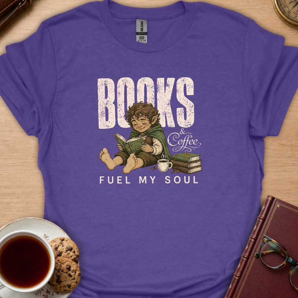 Books And Coffee Fuel T-Shirt