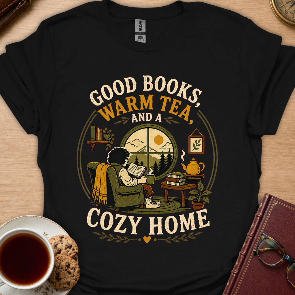 Good Books Cozy Home T-Shirt